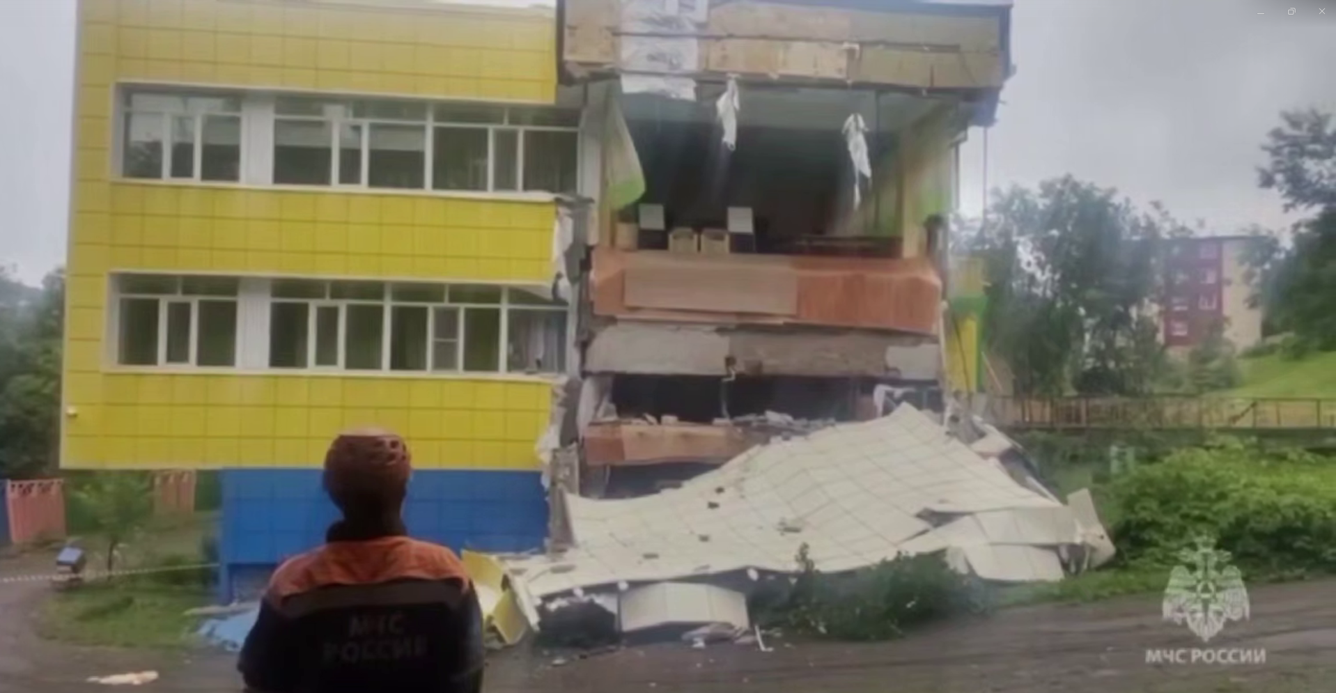 Детский сад на Камчатке, у которого обрушилась стена после землетрясения - РИА Новости, 1920, 30.07.2025