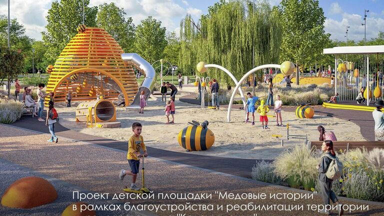 Проект детской площадки в Коломенском