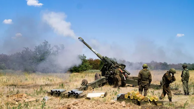 Боевая работа артиллерийских расчетов в ходе специальной военной операции