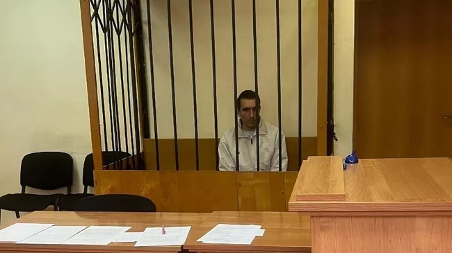 Андрей Папст в зале суда