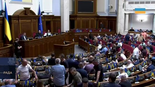 Драка в Верховной раде