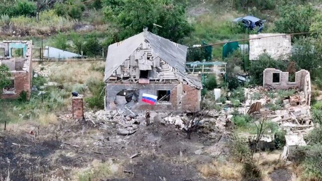 Город Часов Яр в ДНР, взятый под контроль подразделениями ВС РФ