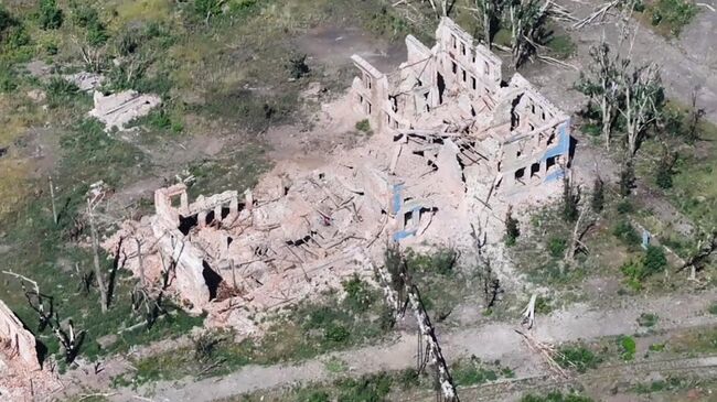 Город Часов Яр в ДНР, взятый под контроль подразделениями ВС РФ 