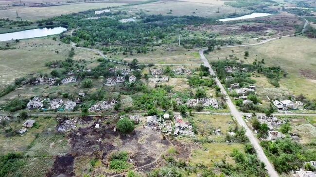 Город Часов Яр в ДНР, взятый под контроль подразделениями ВС РФ