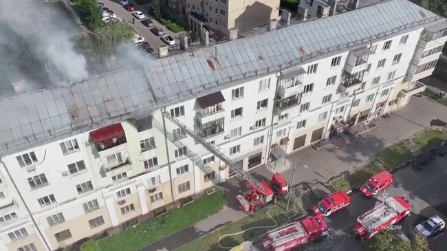 Пожар на улице Флерова в Балашихе. 31 июля 2025