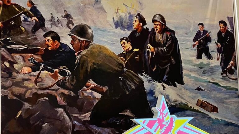 Локация в аэропорту к празднованию 80-летия Победы над милитаристской Японией и окончания Второй мировой войны