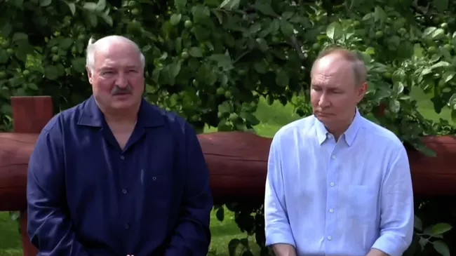 Полное видео с ответами Путина и Лукашенко на вопросы журналистов