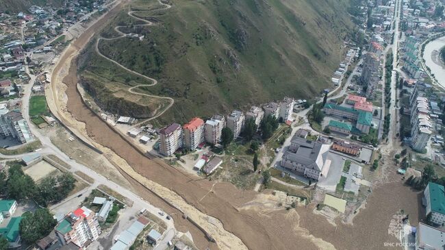 Последствия схода селевого потока в Кабардино-Балкарии