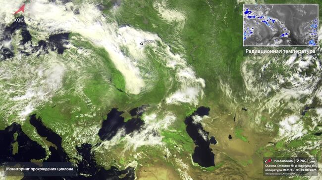 Циклон, ставший причиной сильной грозы вечером в пятницу