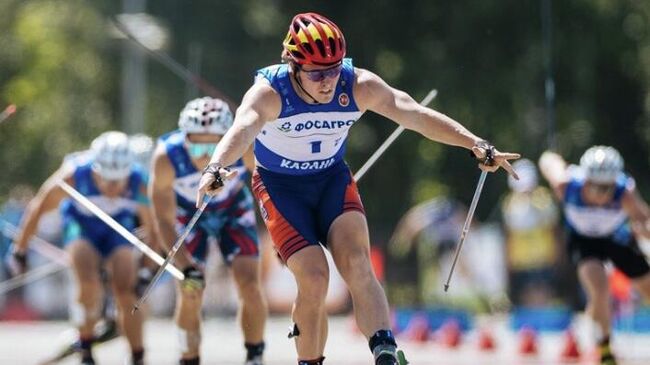 Андрей Краснов на чемпионате России по лыжероллерам в Казани