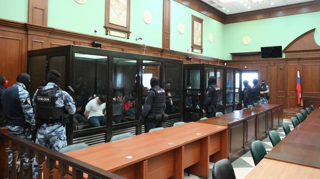 Заседание суда по делу о теракте в концертном зале Крокус Сити Холл 