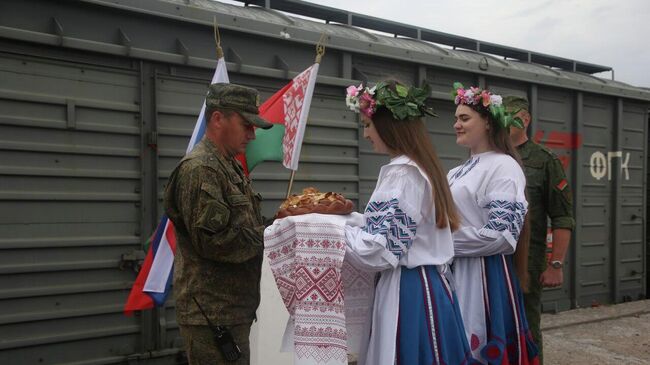 Прибытие первого эшелона с военными ВС России в Белоруссию на учения Запад-2025