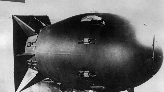 Атомная бомба Толстяк, сброшенная на город Нагасаки 