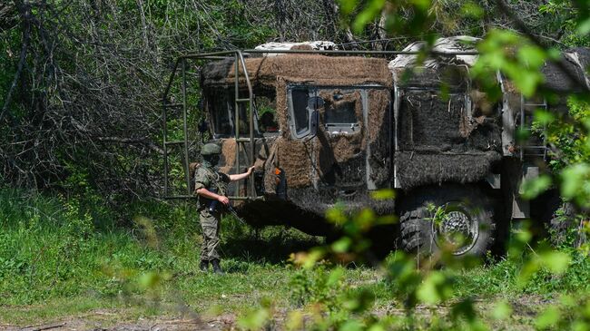 Оперативно-тактический ракетный комплекс Искандер-М Вооруженных сил России в зоне проведения специальной военной операции