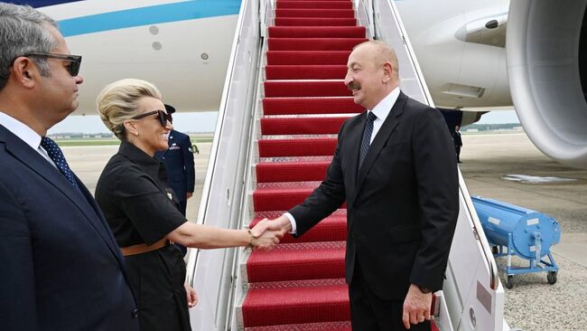 Президент Азербайджана Ильхам Алиев прибыл в Вашингтон