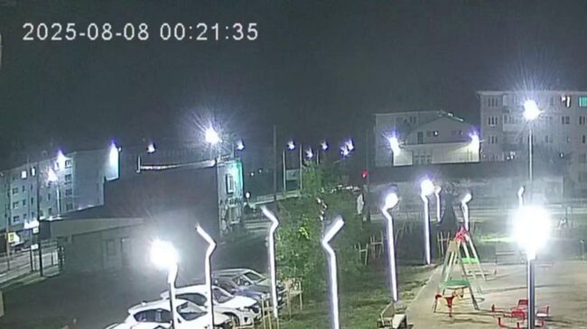 Кадры полета астероида над Иркутской областью 