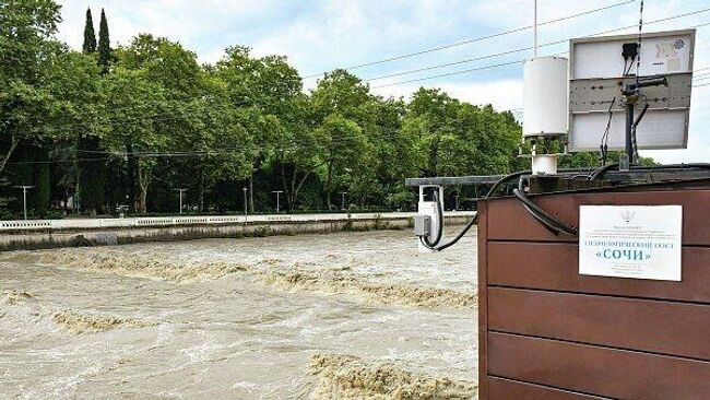 Подъем воды в реке в Сочи