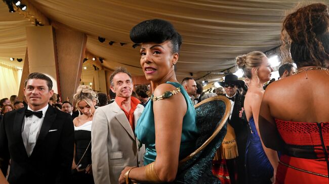 Вокалистка группы Zap Mama Мари Долн (Бельгия)