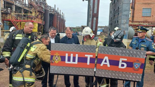 Обстановка на месте взрыва в Стерлитамаке