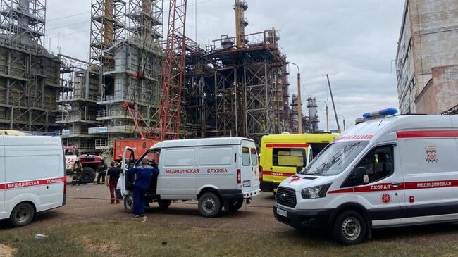Обстановка на месте взрыва в Стерлитамаке