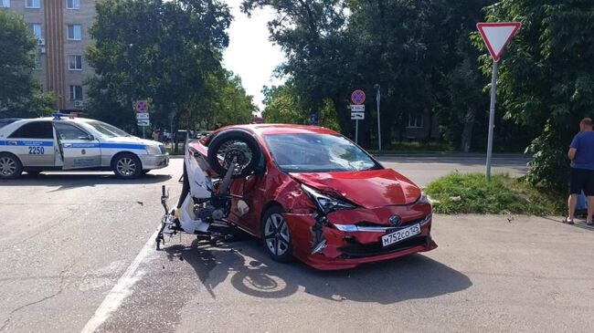 На месте ДТП в Надеждинском районе Приморского края