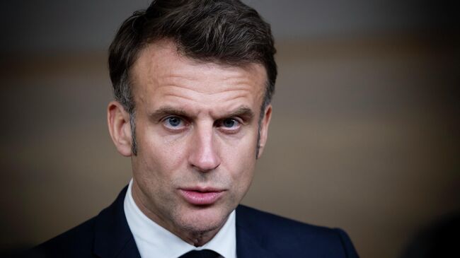 Президент Франции Эммануэль Макрон