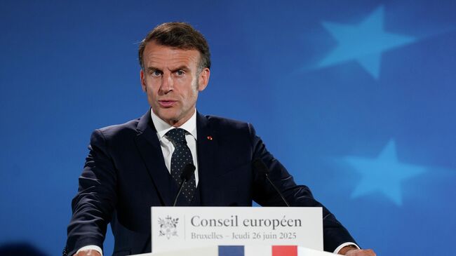 Президент Франции Эммануэль Макрон