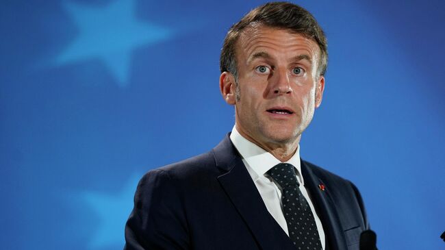 Президент Франции Эммануэль Макрон