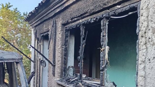 Последствия атаки ВСУ в селе Раденск Херсонской области