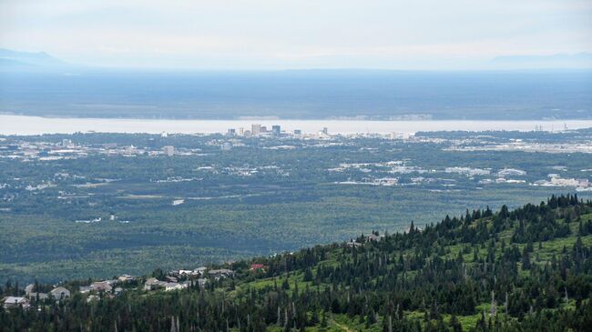 В окрестностях города Анкоридж на Аляске