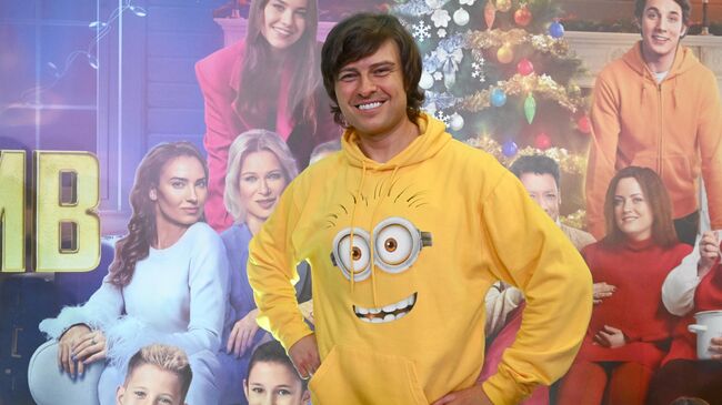 Певец Прохор Шаляпин на премьере фильма Новогодний ол инклюзив режиссера Олега Асадулина в кинотеатре КАРО 11 Октябрь в Москве