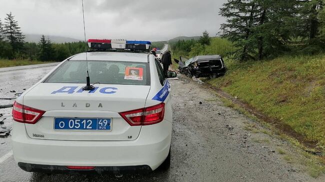 ДТП возле Уптара в Магадане