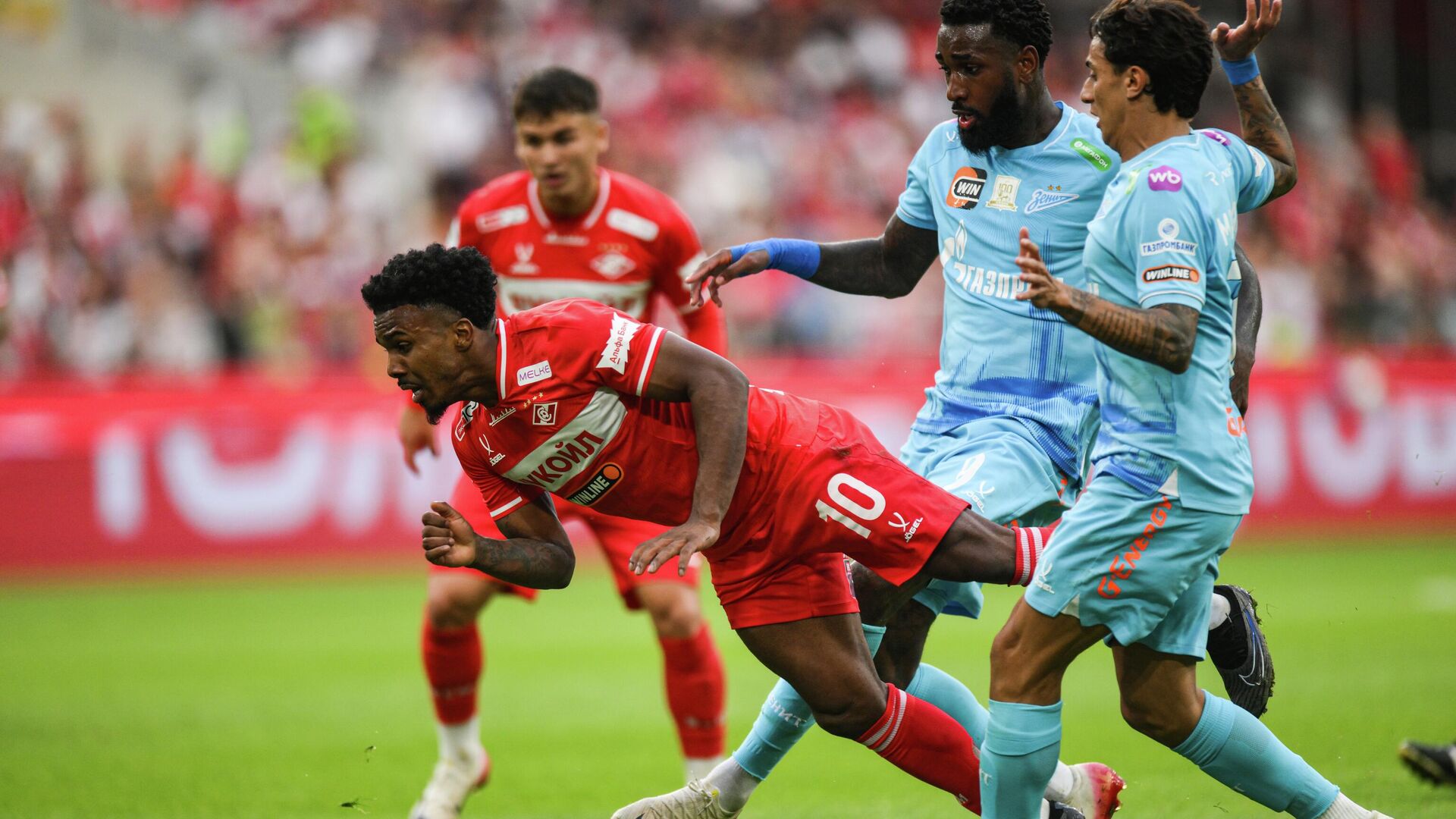 Эпизод матча Спартак - Зенит Эпизод матча Спартак - Зенит - РИА Новости, 1920, 16.08.2025