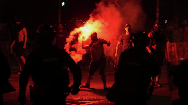 Протесты в Сербии