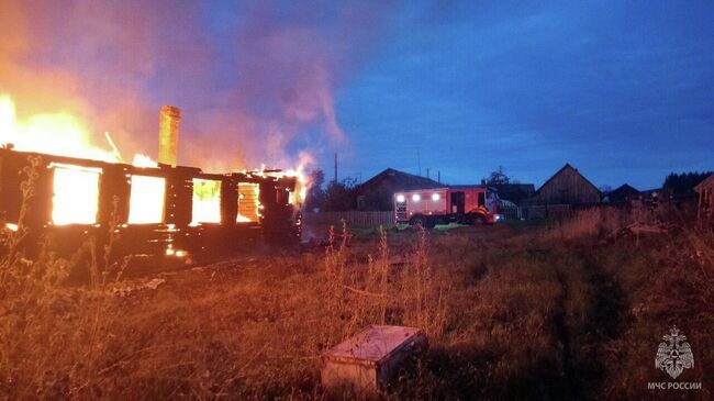 Пожар в Котельничском районе