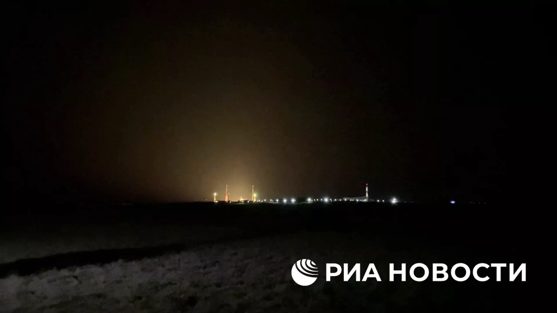 Запуск ракеты Союз-2.1б с Байконура