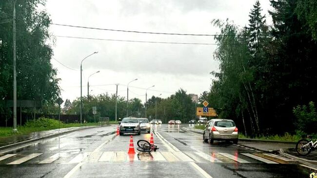 ДТП на пешеходном переходе в подмосковном Солнечногорском округе
