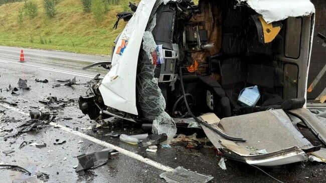 Последствия ДТП в Кромском районе Орловской области