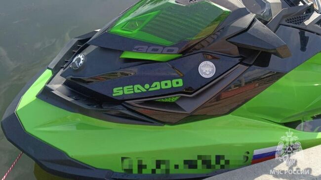 Место столкновения гидроцикла и моторной лодки в городе Энгельс Саратовской области