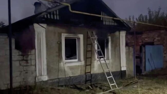 Последствия пожара в частном доме в Лутугинском районе ЛНР Последствия пожара в частном доме в Лутугинском районе ЛНР