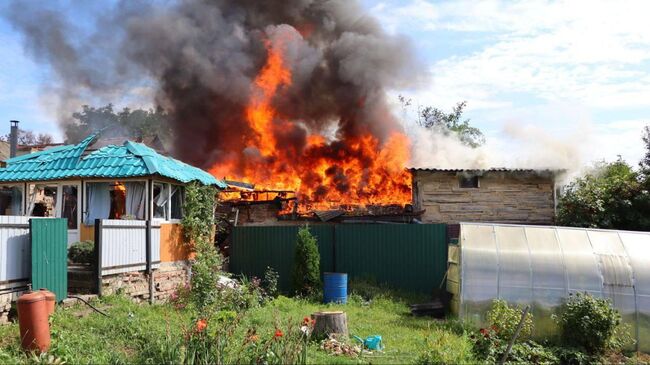 Последствия удара ВСУ по городу Рыльску в Курской области