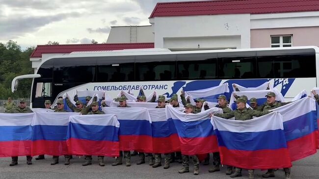 Возвращенные из украинского плена российские военнослужащие