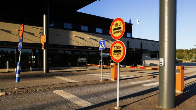 Пограничный переход между Финляндией и Россией