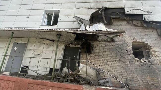 Последствия атаки со стороны ВСУ в Шебекино Белгородской области 