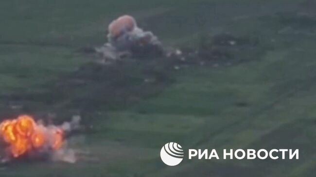 Кадры освобождения населенного пункта Запорожское в Днепропетровской области 