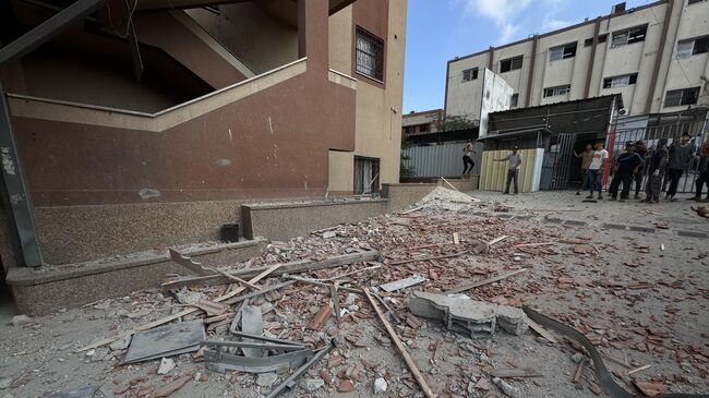 Последствия израильского удара по медицинскому комплексу Нассер в секторе Газа. 25 августа 2025