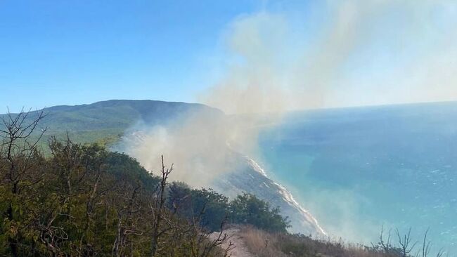 Лесной пожар в Анапе