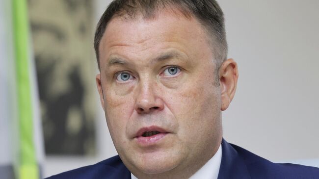 Губернатор Кемеровской области – Кузбасса Илья Середюк на пресс-конференции в рамках шахтерской недели в Ленинске-Кузнецком