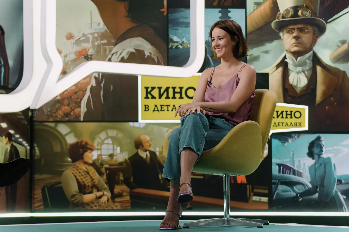 Ирина Старшенбаум на съемках программы Кино в деталях