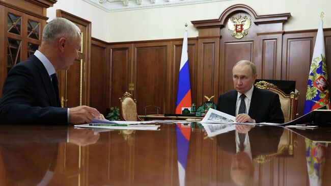 Владимир Путин и Владимир Сальдо